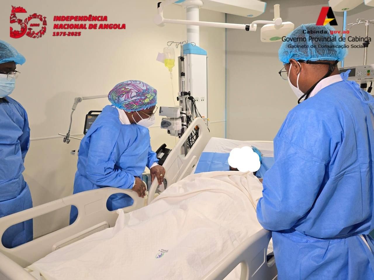 GOVERNADORA PROVINCIAL SUZANA ABREU VISITA VÍTIMAS DE INCÊNDIO INTERNADAS NO HOSPITAL GERAL DE CABINDA